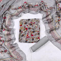 Chinon Silver Unstitched Suit