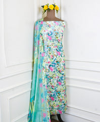 Brasso Powder Blue Unstitched Suit