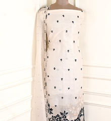 Crush Beige Unstitched Suit