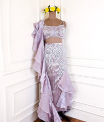 Crush Lavender Lehenga