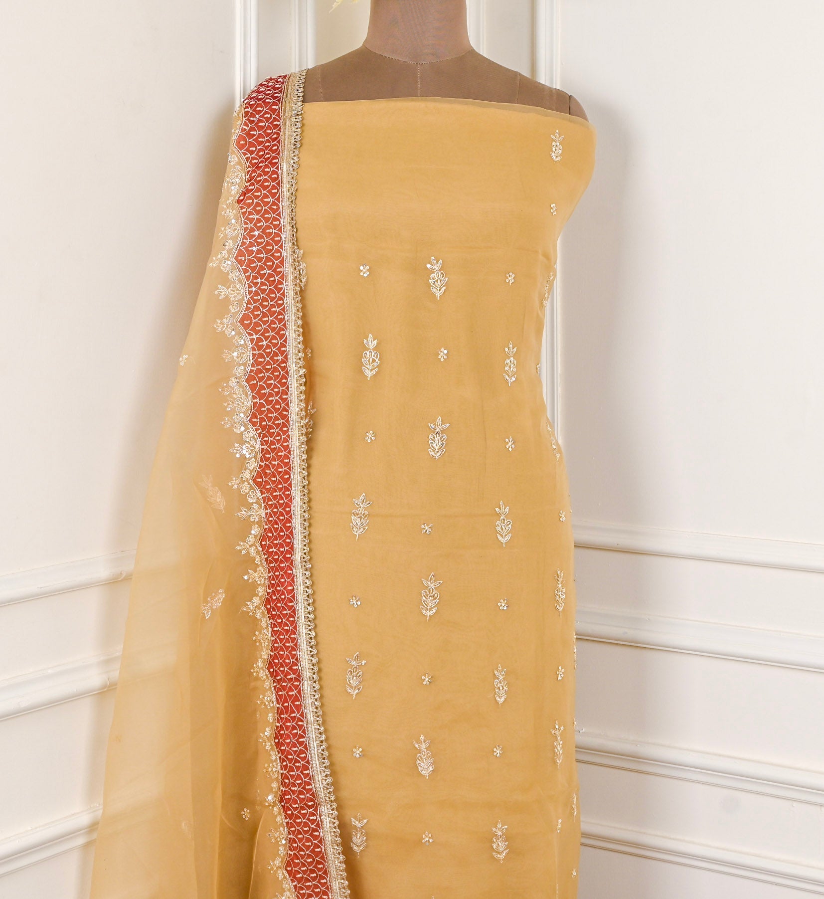 Glass Yellow Unstitched Suit