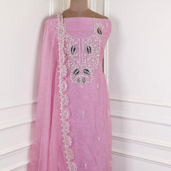 Shimmer Purple Unstitched Suit