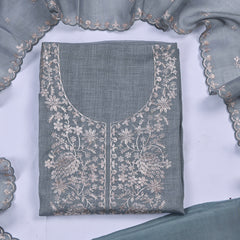 Linen Grey Unstitched Suit