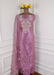 Glass Purple Unstitched Suit