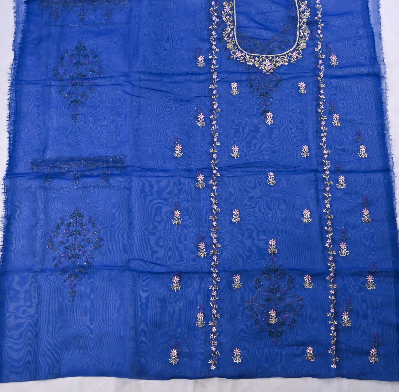 Glass Blue Unstitched Suit