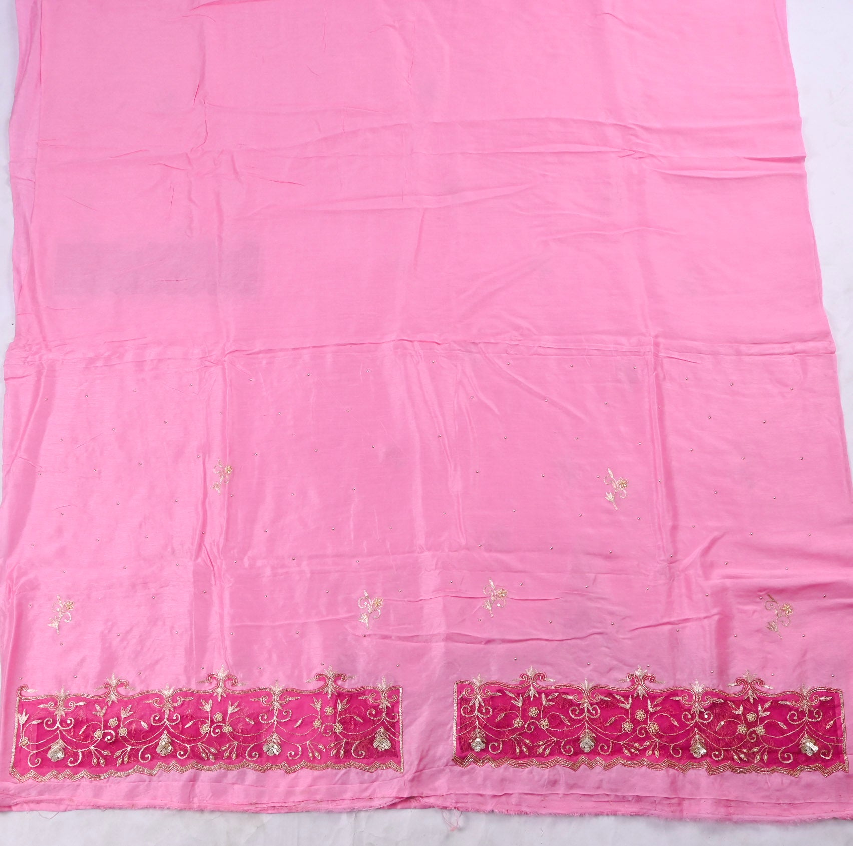 Raw Silk Pink Unstitched Suit