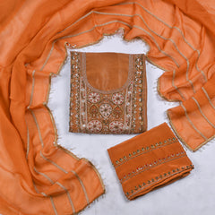 Shimmer Golden Unstitched Suit