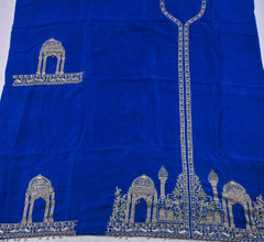 Khadi Blue Unstitched Suit