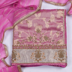 Shimmer Pink Unstitched Suit