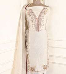 Shimmer Brown Unstitched Suit