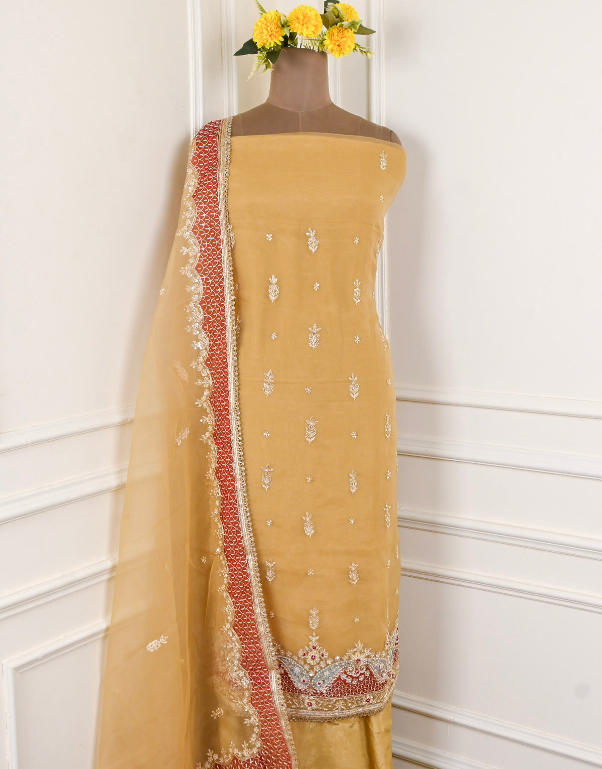 Glass Yellow Unstitched Suit