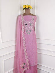 Shimmer Purple Unstitched Suit