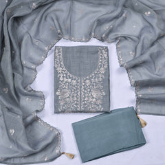 Linen Grey Unstitched Suit
