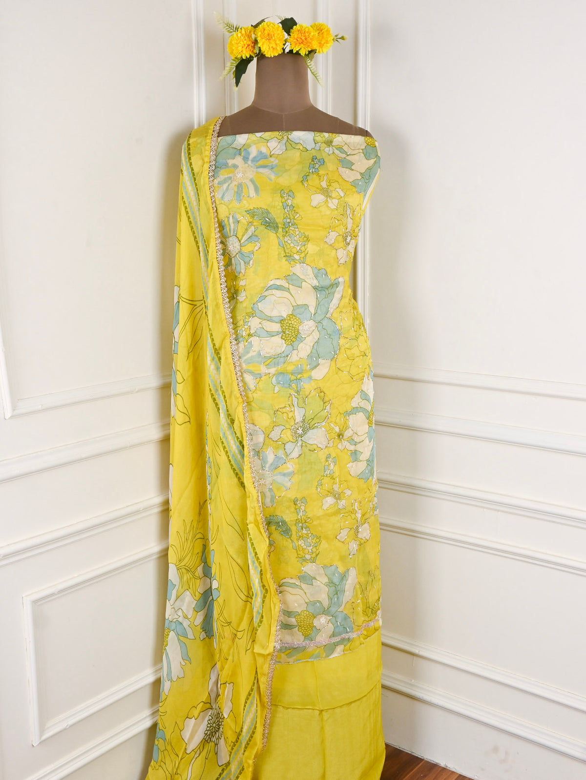 Burberry Yellow Unstitched Suit