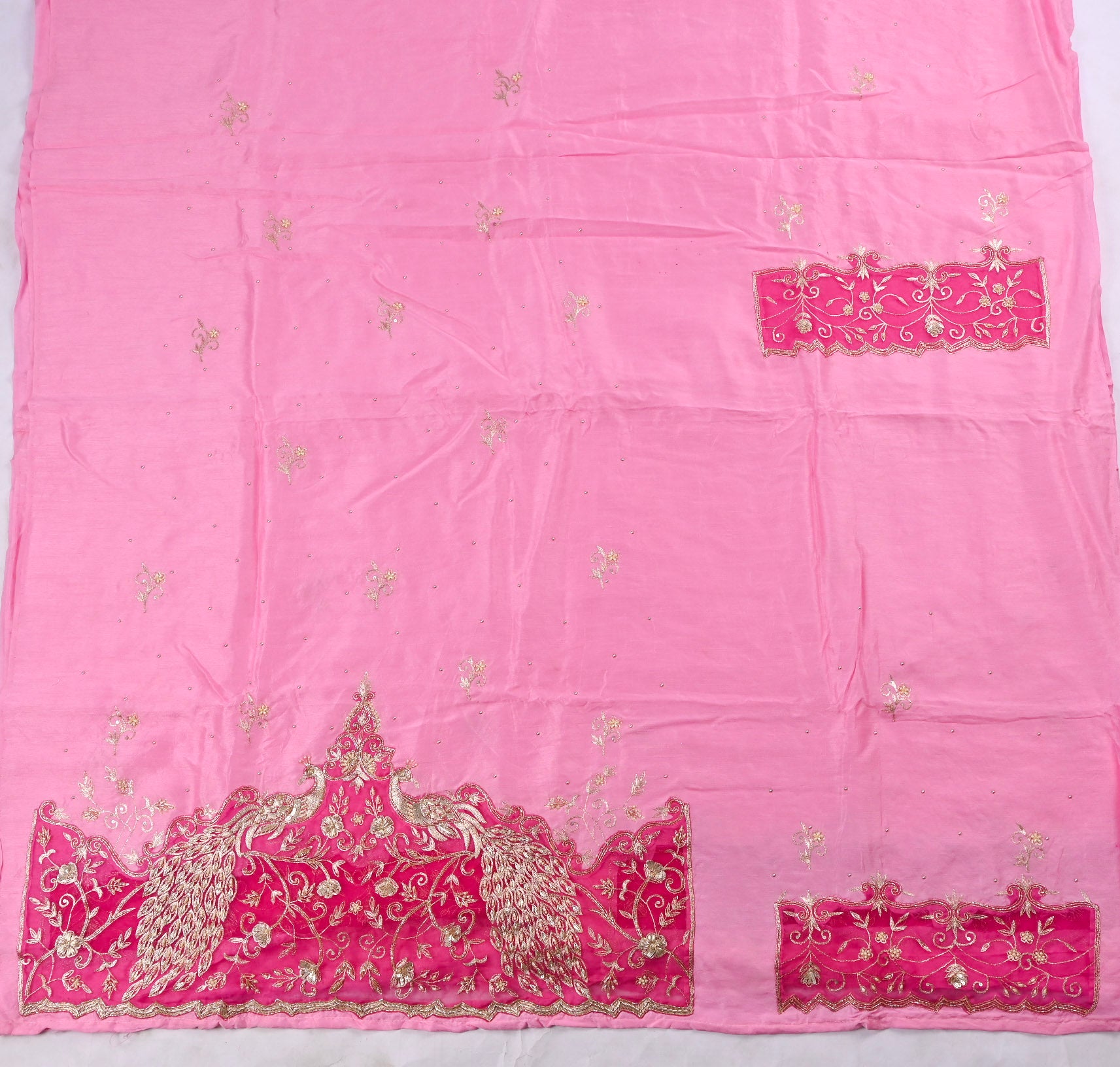 Raw Silk Pink Unstitched Suit