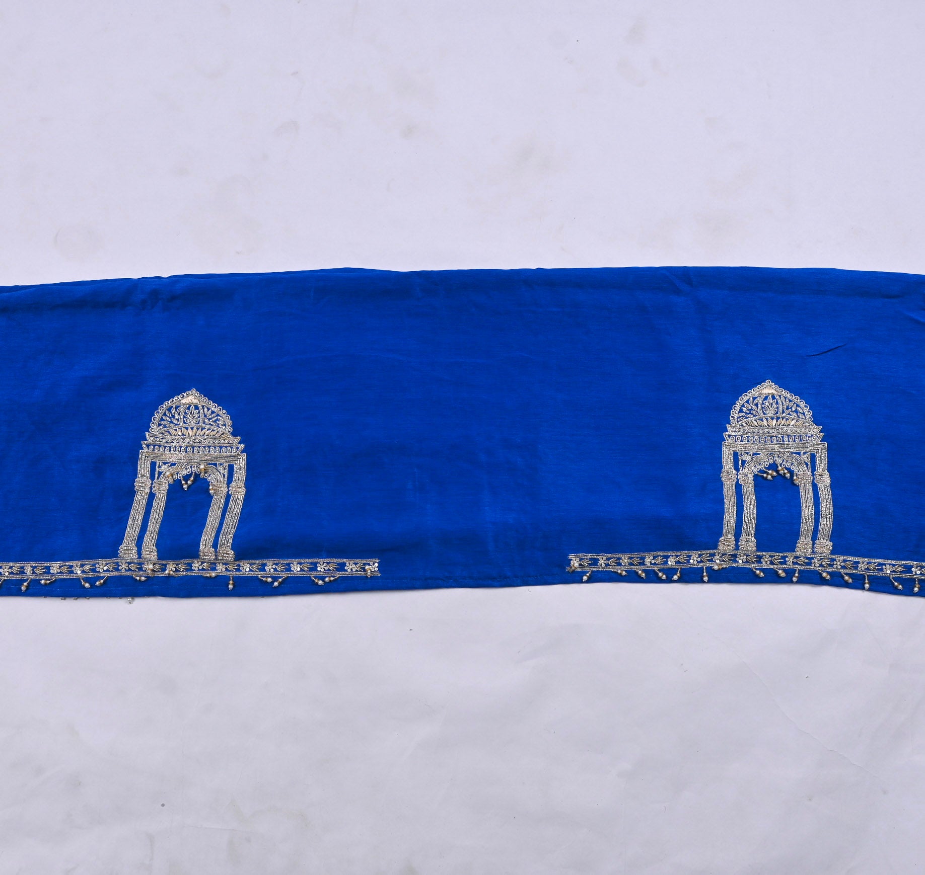Khadi Blue Unstitched Suit