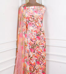 Brasso Peach Unstitched Suit