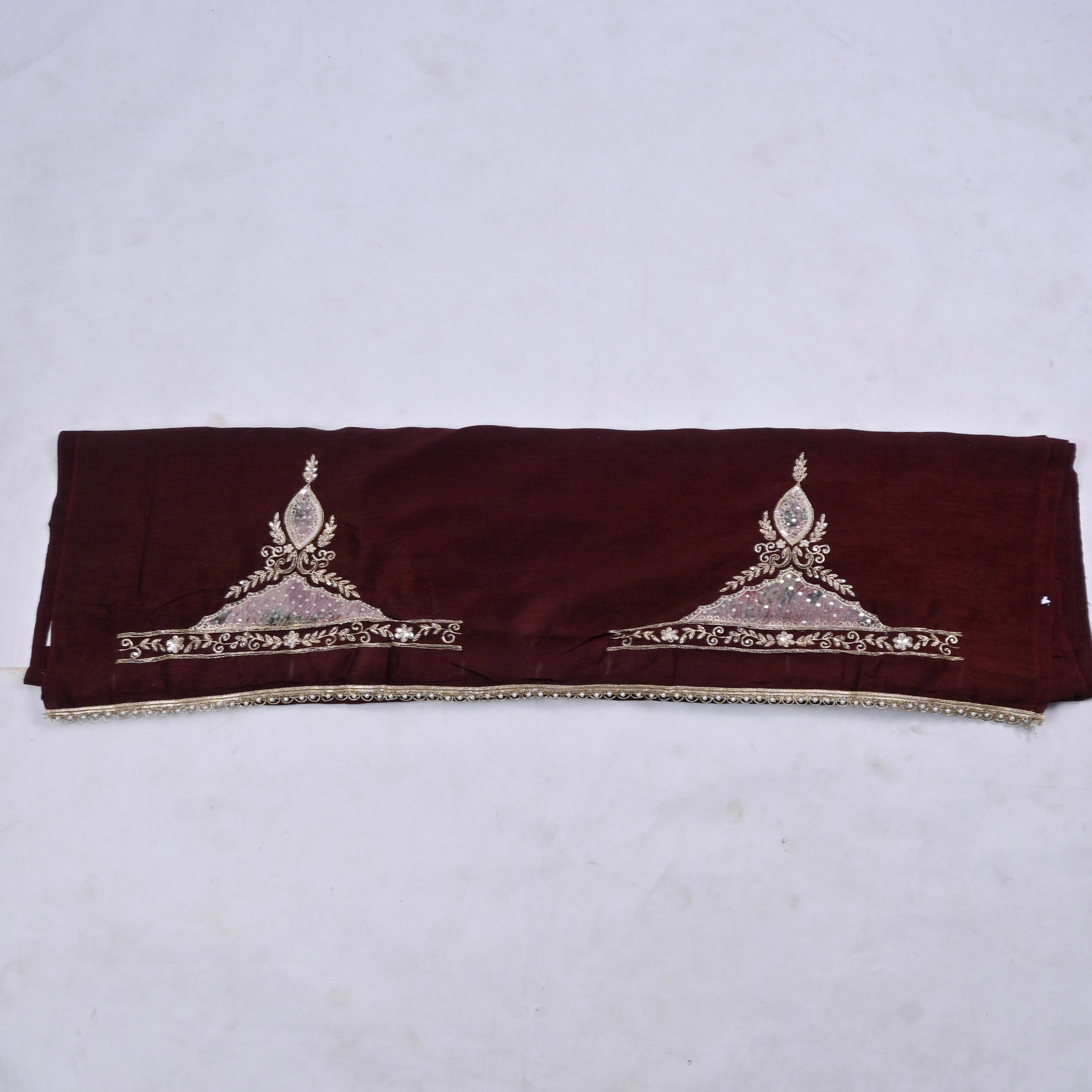 Raw Silk Brown Unstitched Suit