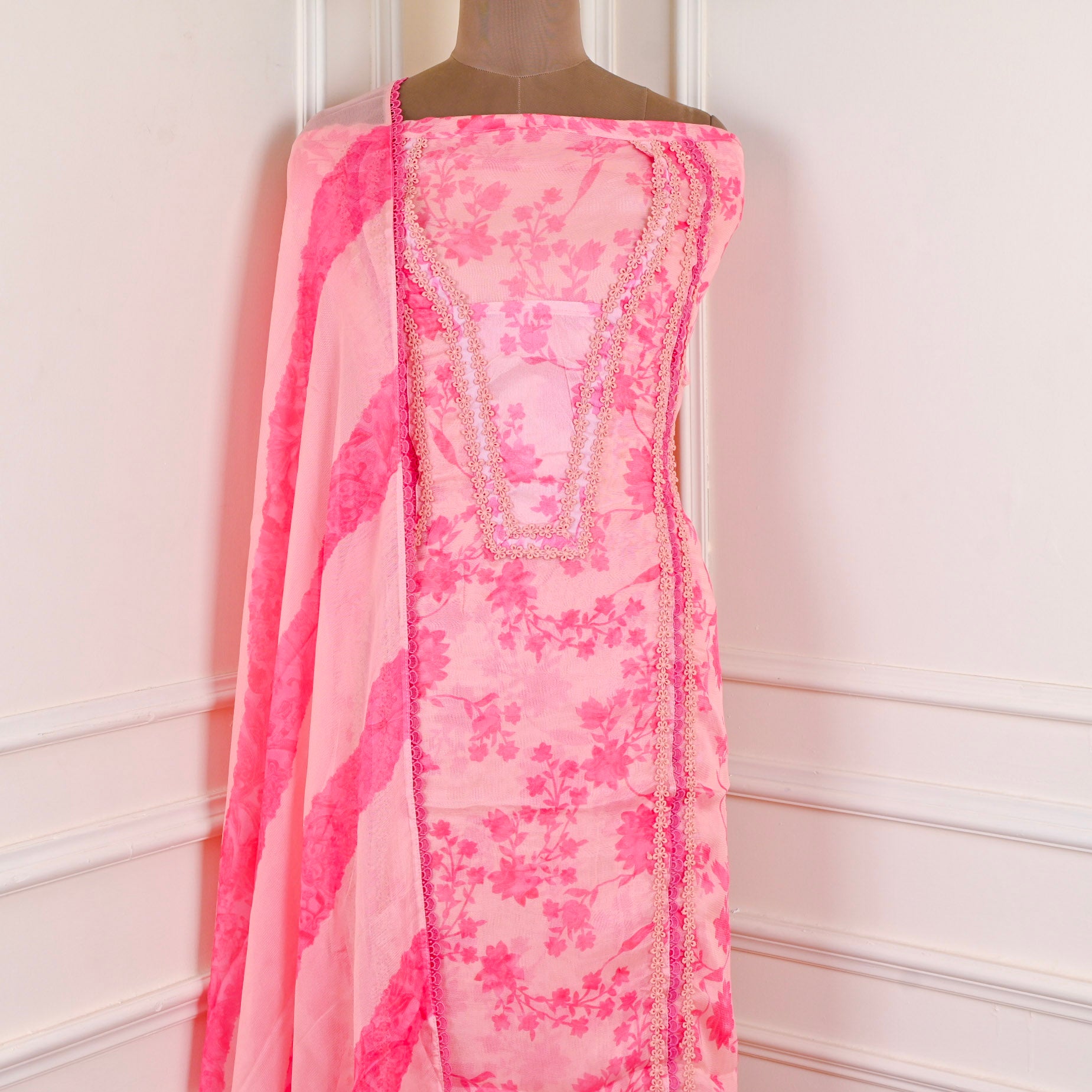 Burberry Pink Unstitched Suit