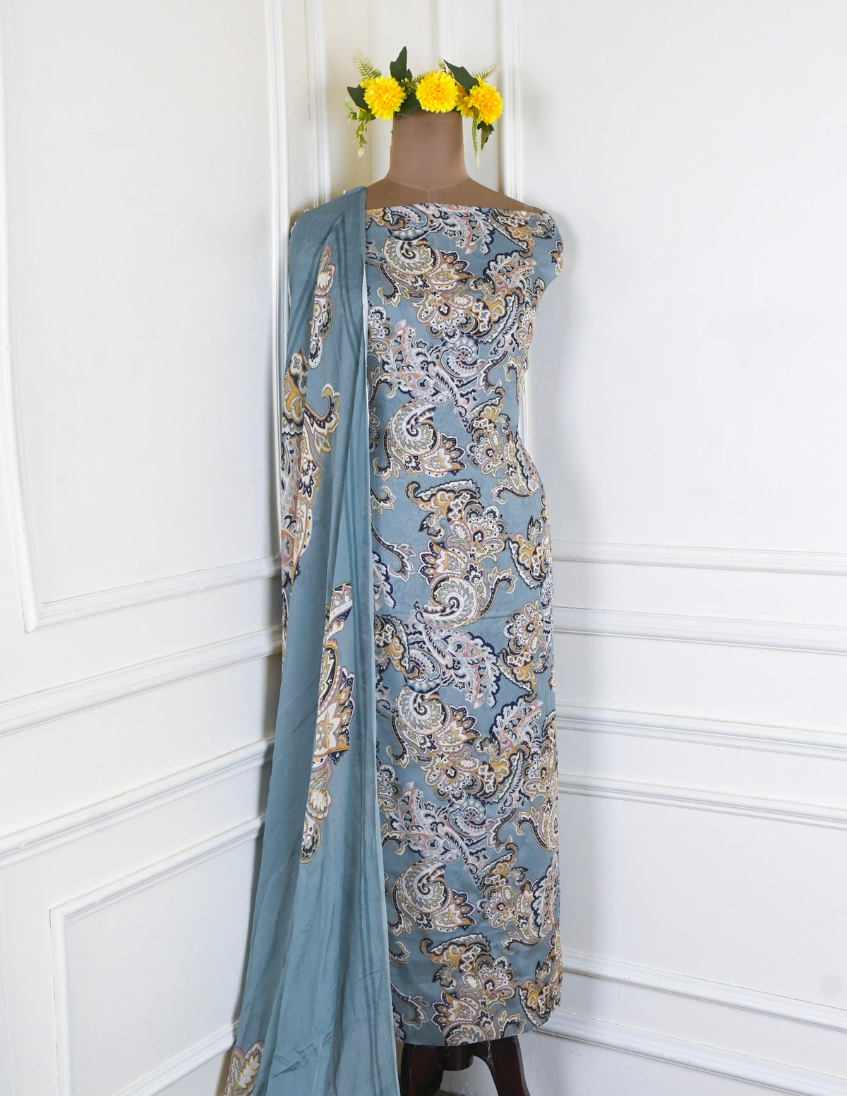 Tista Chinon Blue Unstitched Suit