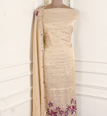 Tissue Shimmer Magenta Unstitched Suit