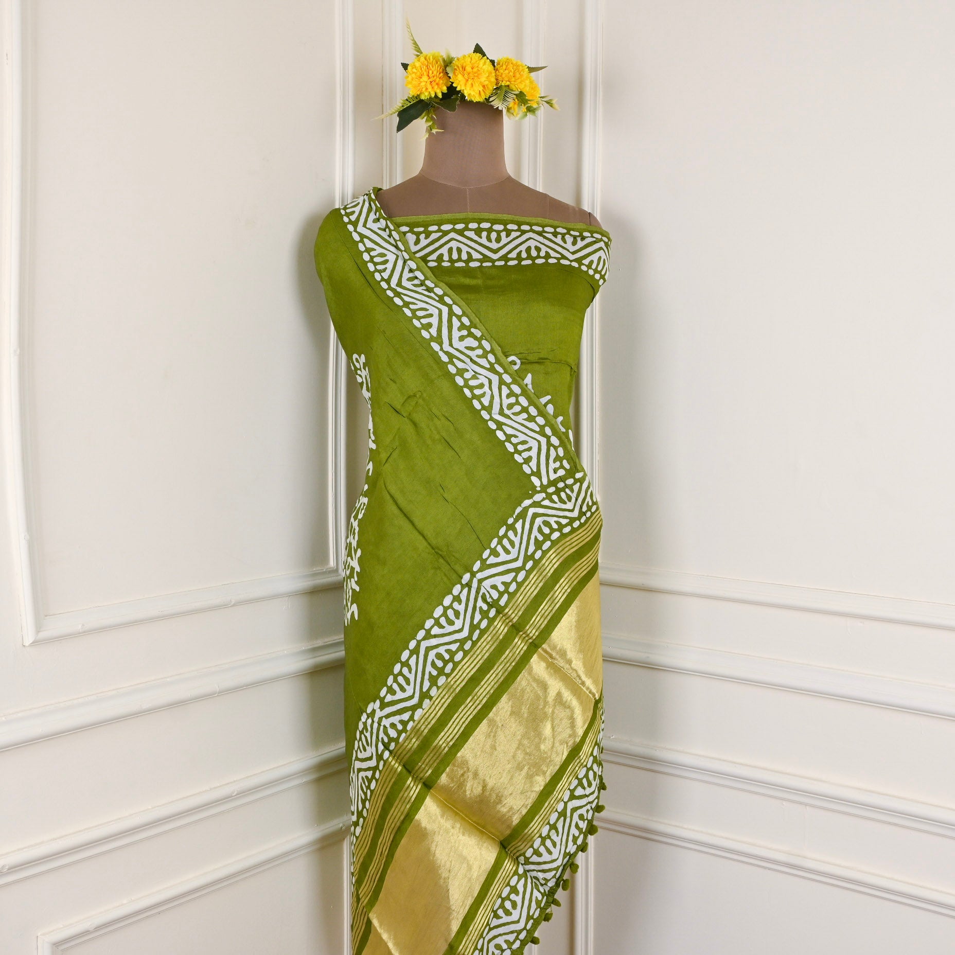 Cotton Green Unstitched Suit
