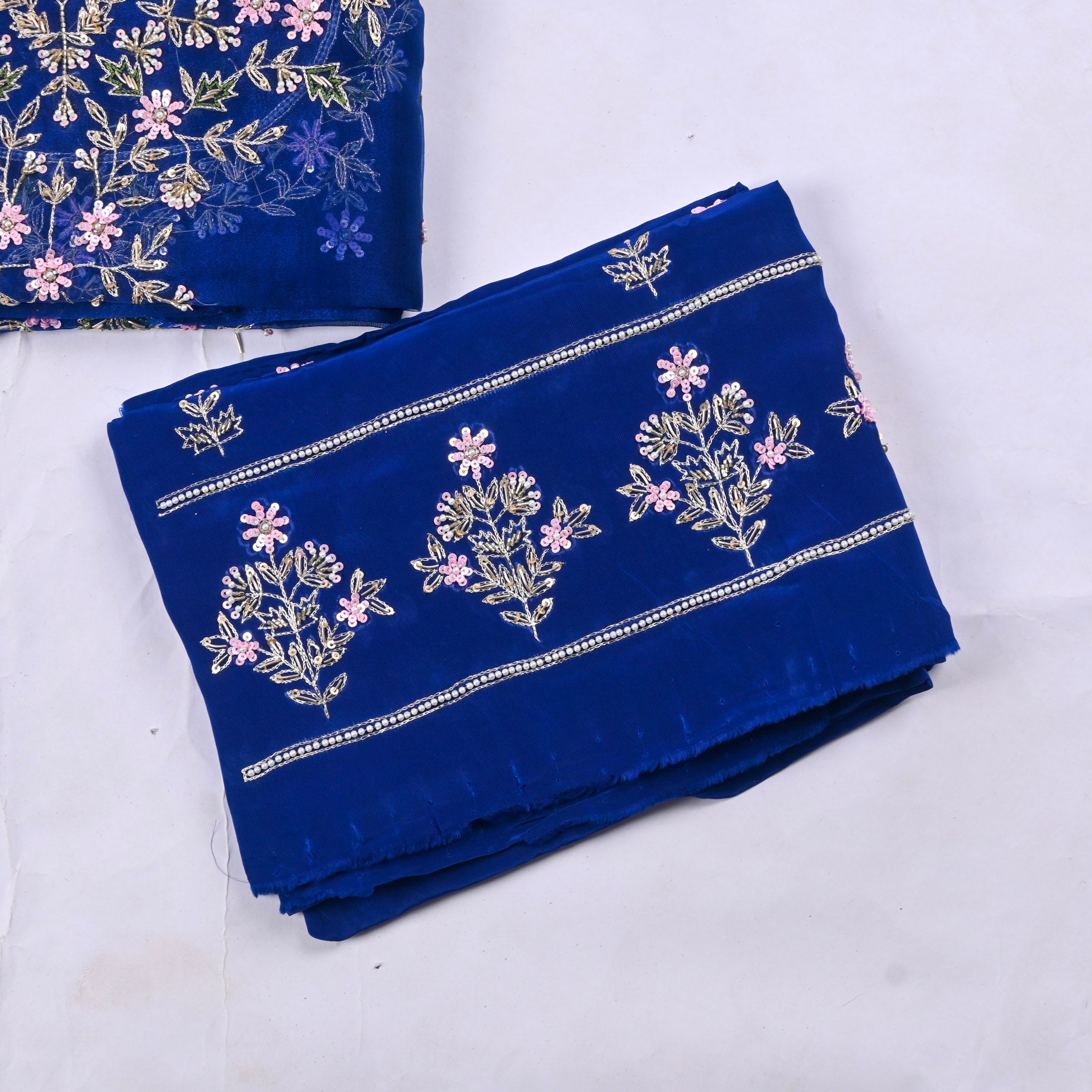 Glass Blue Unstitched Suit
