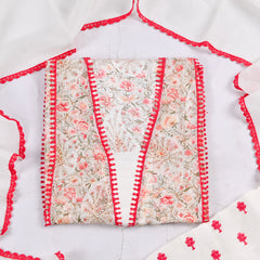 Mul Check Off-White Unstitched Suit