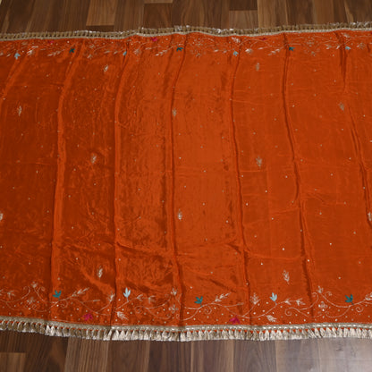 Crape Orange Unstitched suit