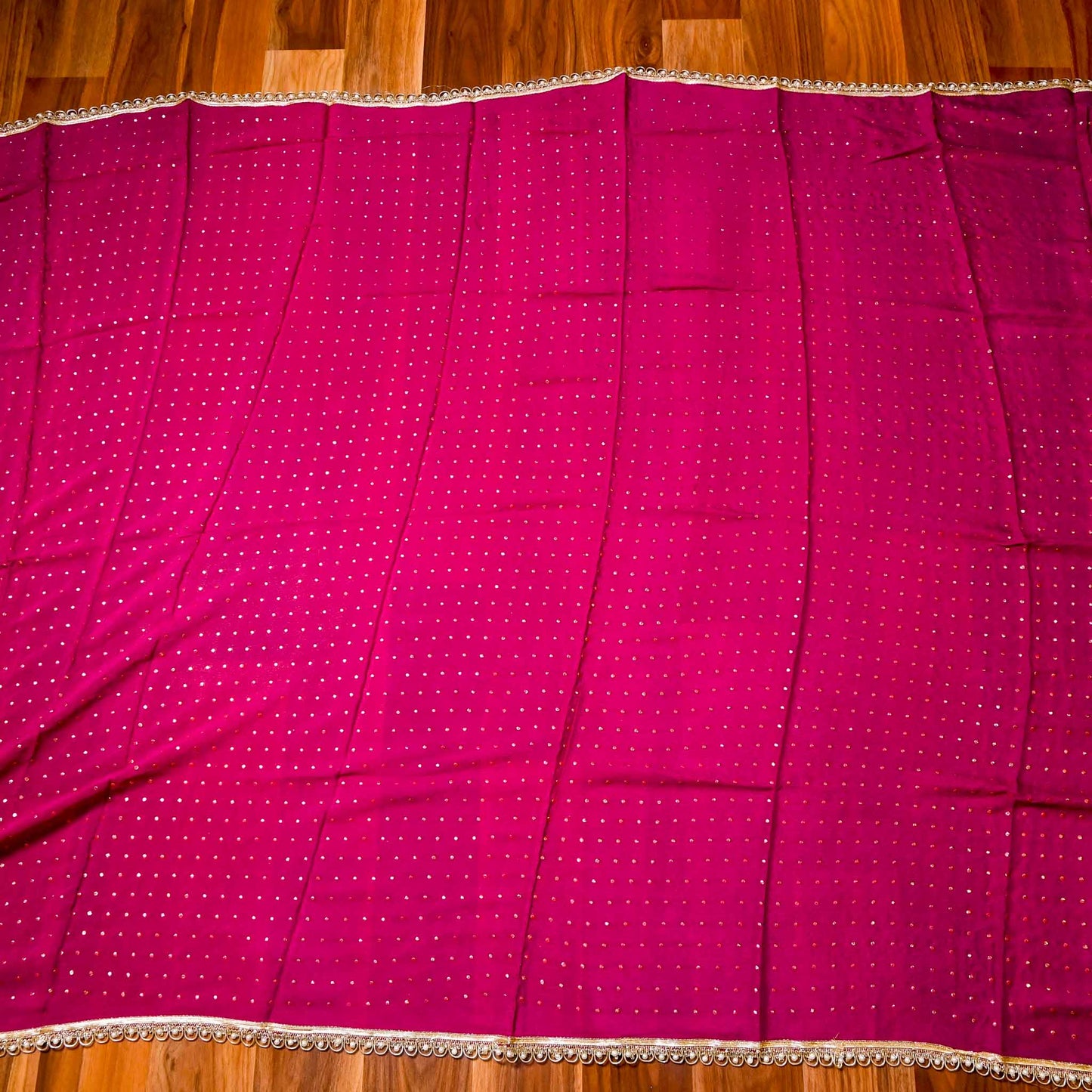 Organza Wine Unstitched suit