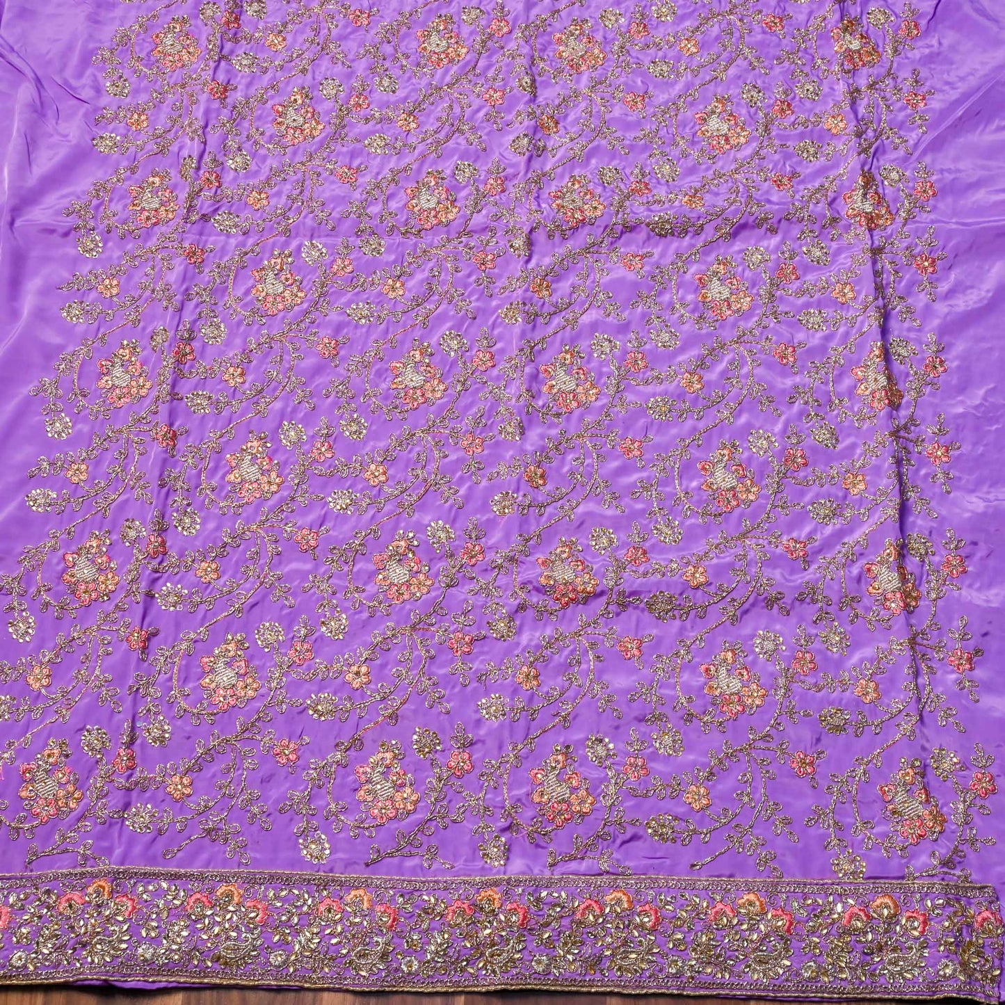 Crape Lavender  Unstitched suit