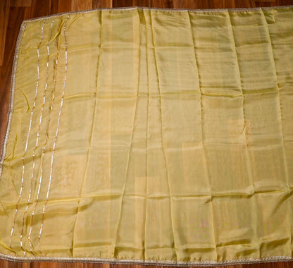 Shimmer Yellow unstitched suit