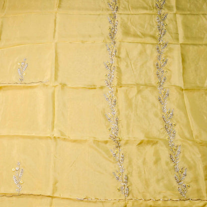 Shimmer Yellow unstitched suit