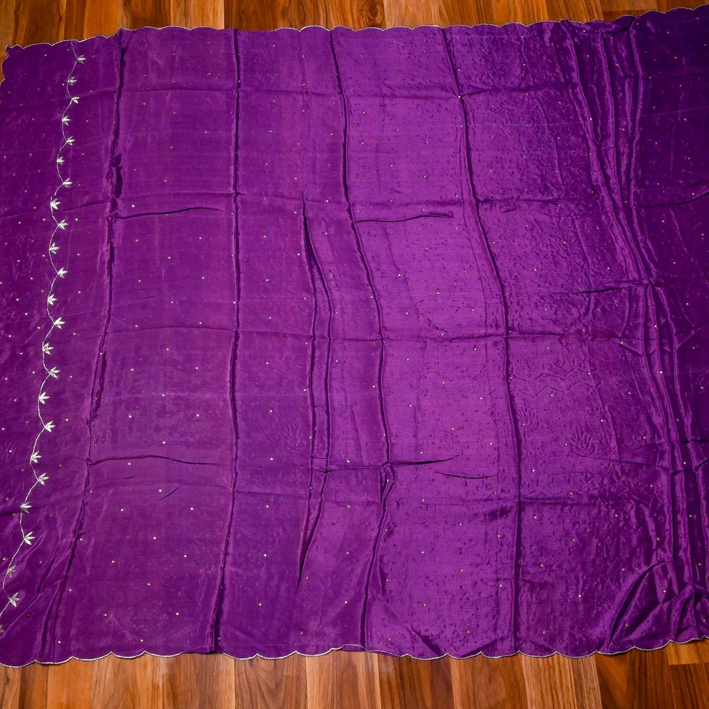 Shimmer Purple unstitched suit