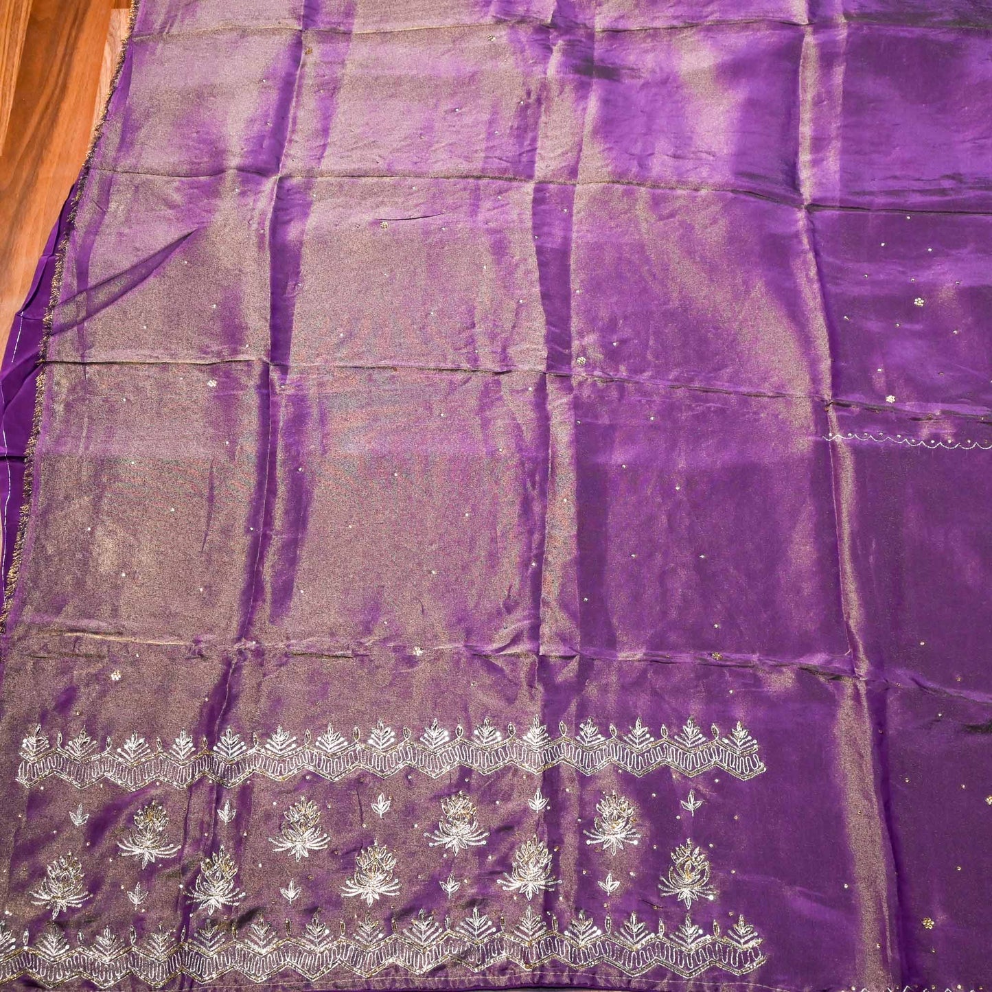 Shimmer Purple unstitched suit