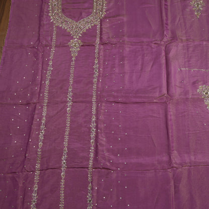 Shimmer Purple Unstitched suit