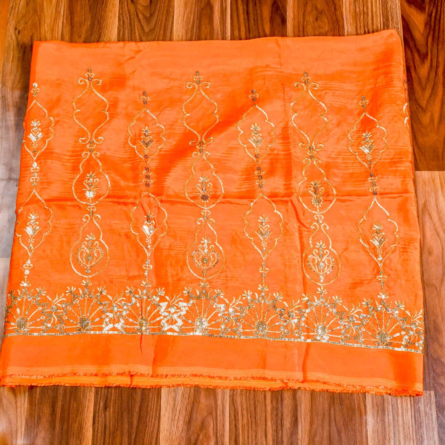 Silk Orange unstitched suit