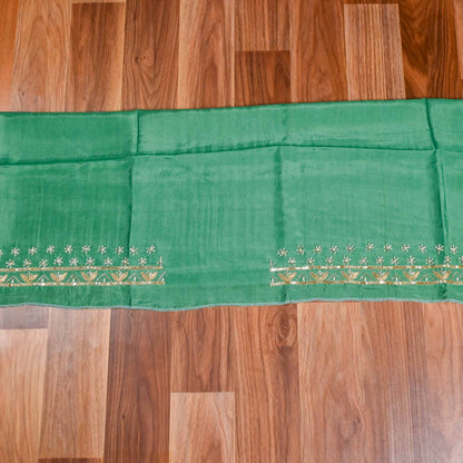 Organza Green unstitched suit