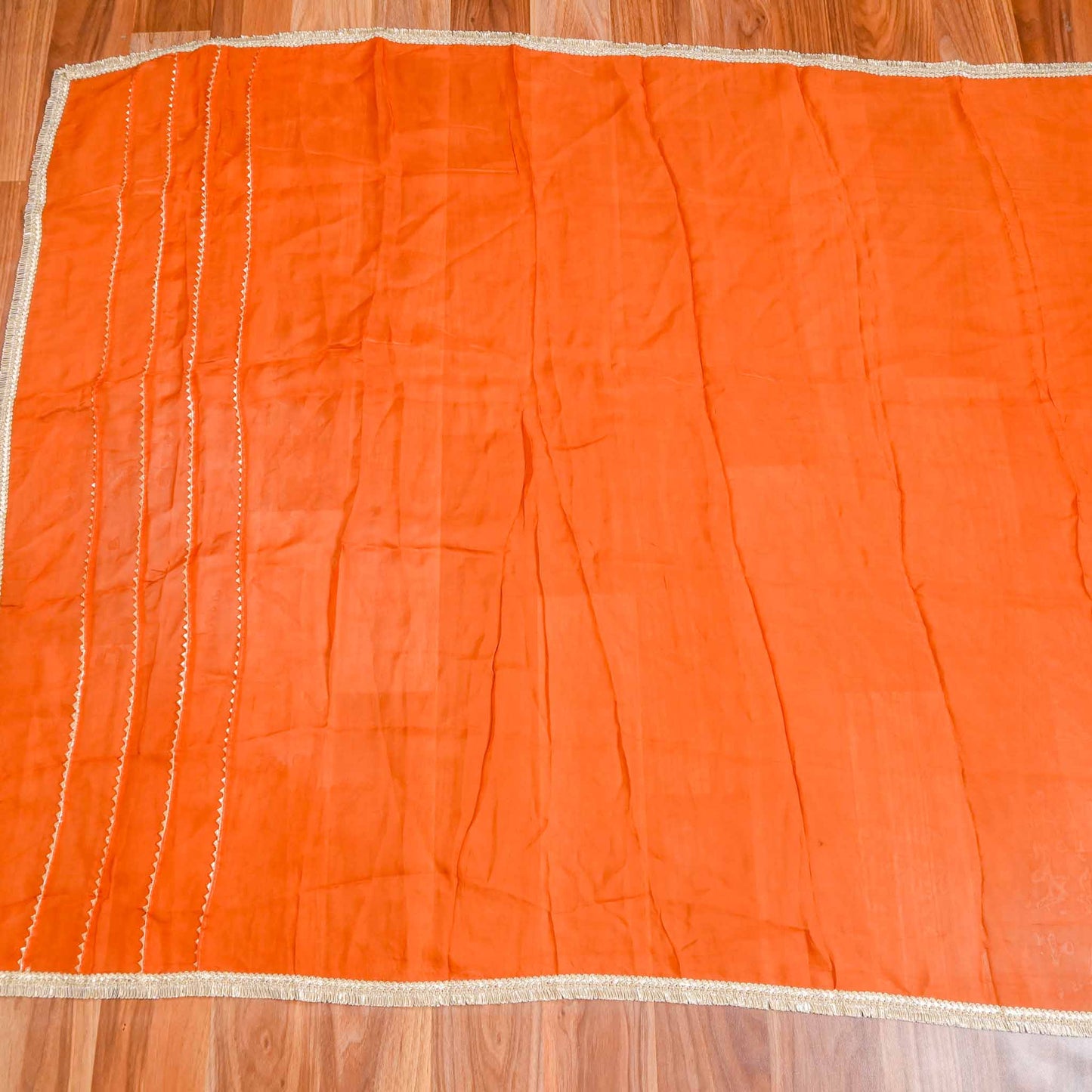 Organza Rust unstitched suit