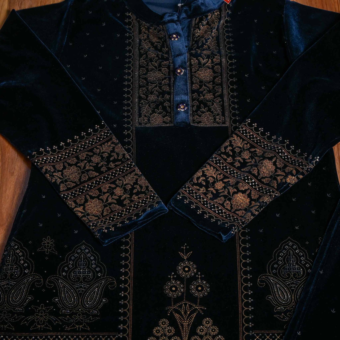 Readymade Navy-blue Velvet suit