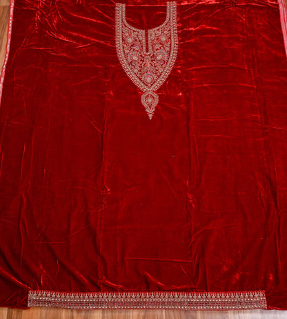 Velvet Red Unstitched suit