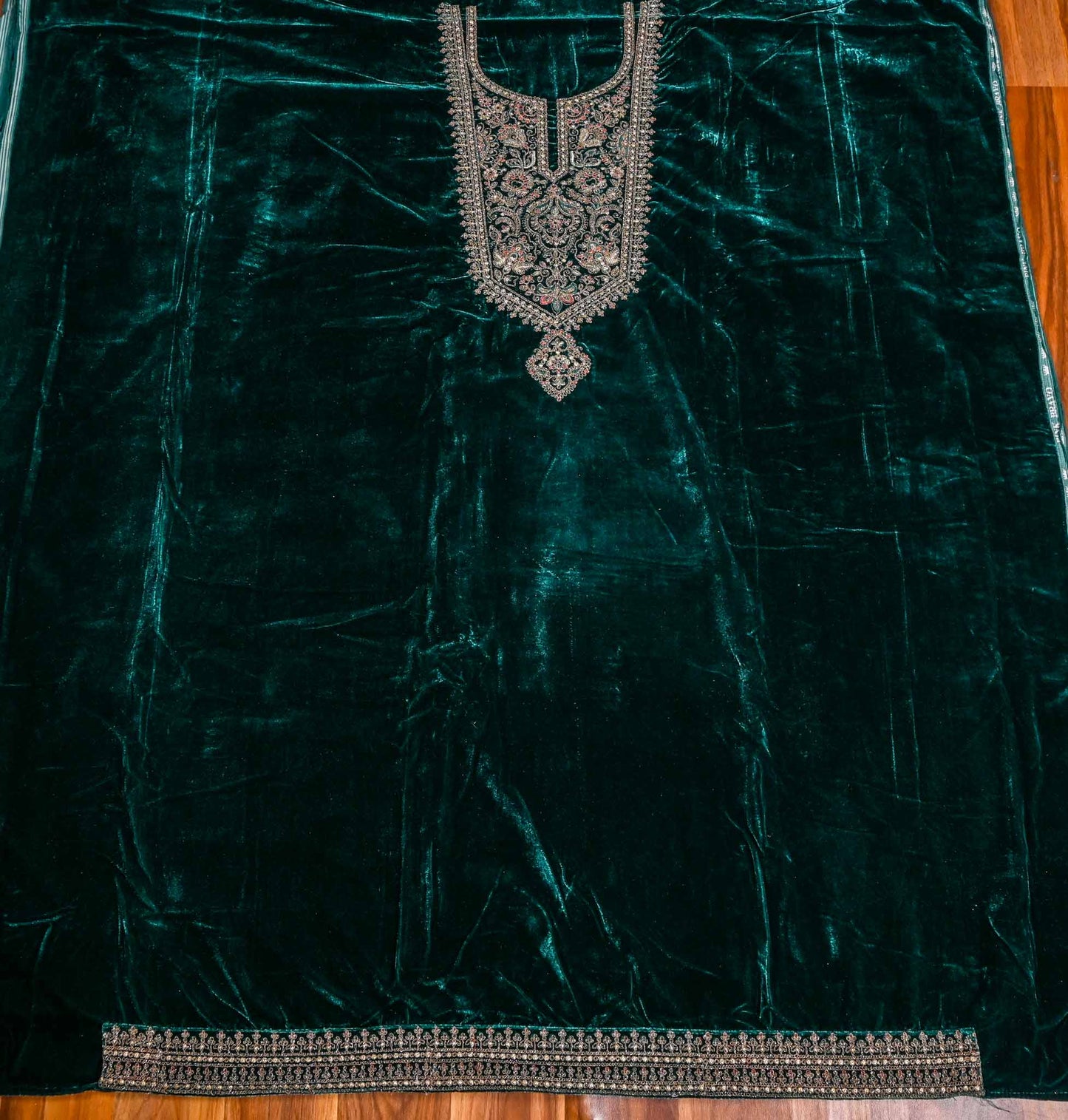 Velvet Green Unstitched suit