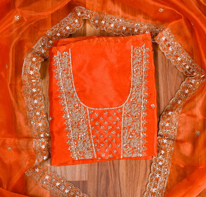 Shimmer Rust Unstitched Suit