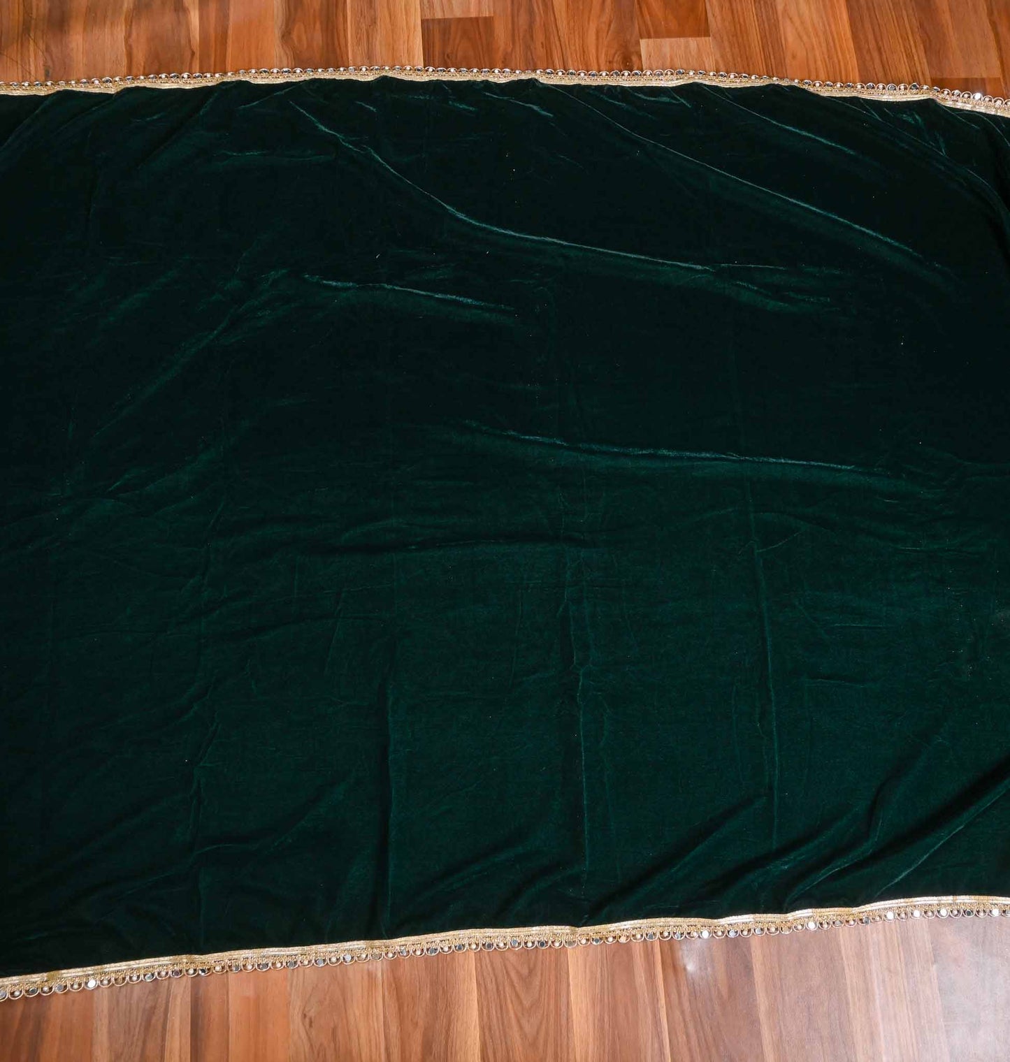 Velvet green Unstitched Suit