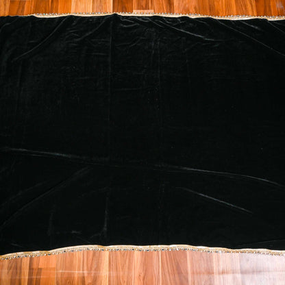 Velvet black Unstitched Suit