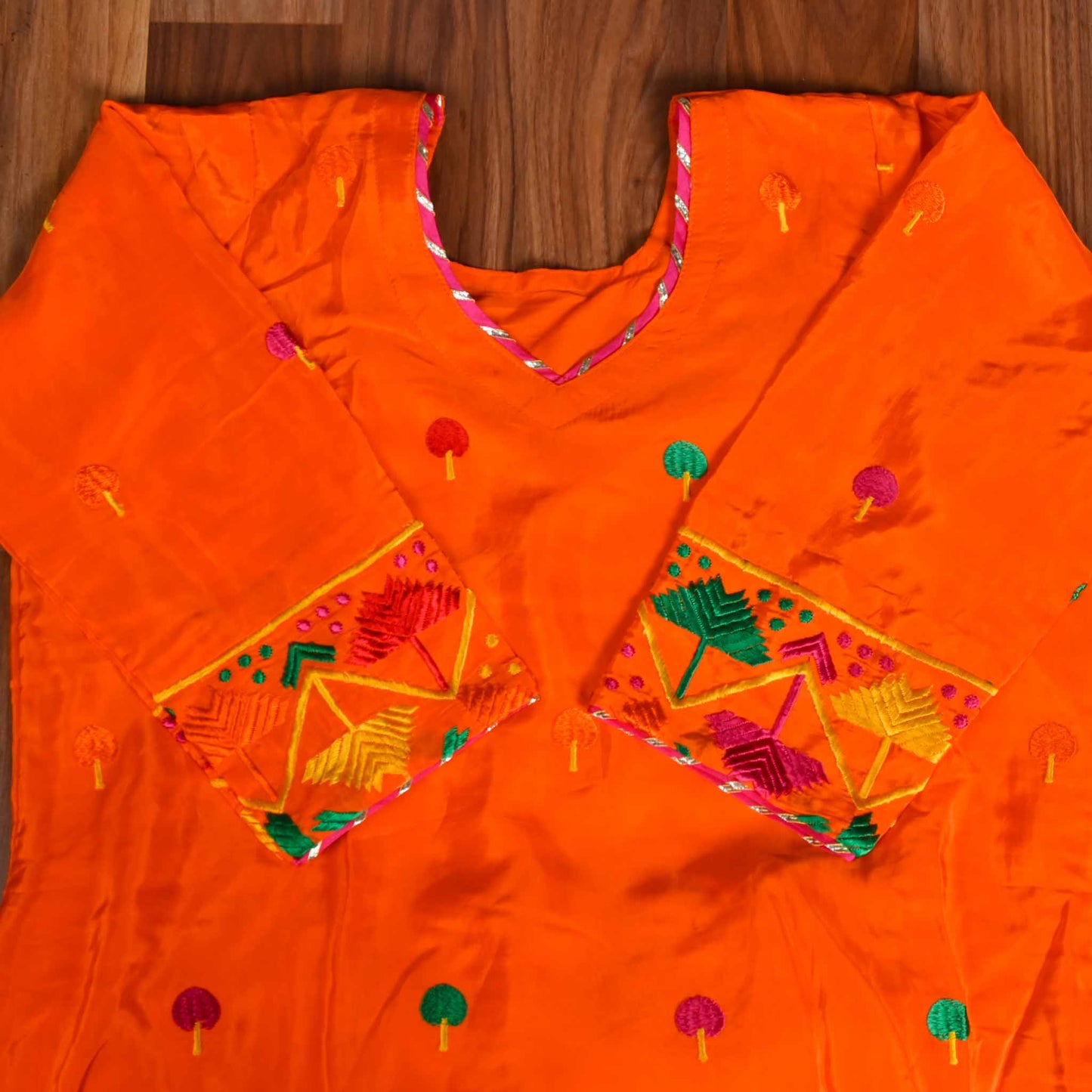 Jago Lehenga Orange Readymade Suit