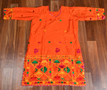 Jago Lehenga Orange Readymade Suit