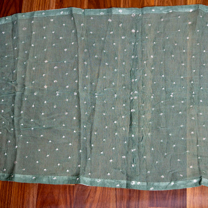 Green Cotton Unstiched Suit