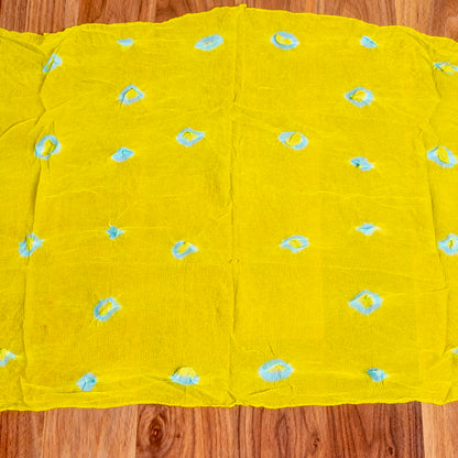 Yellow Cotton Unstiched Suit