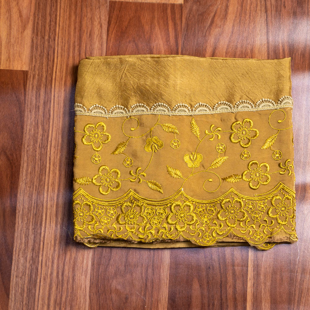 Mehndi Organza Unstiched Suit